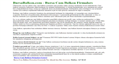 Desktop Screenshot of bursabalkon.com